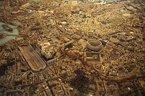 The city of Rome in ancient empire